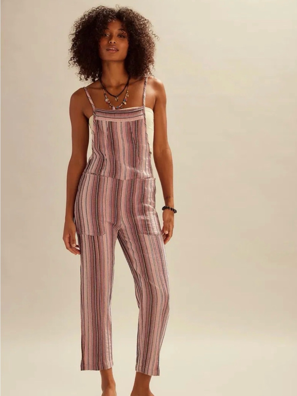 NWT Free People Freya Stripe Overalls ✨💐
